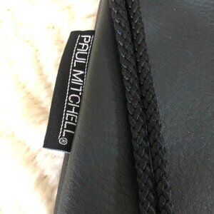PAUL MITCHELL BLACK FAUX LEATHER SACK BACK